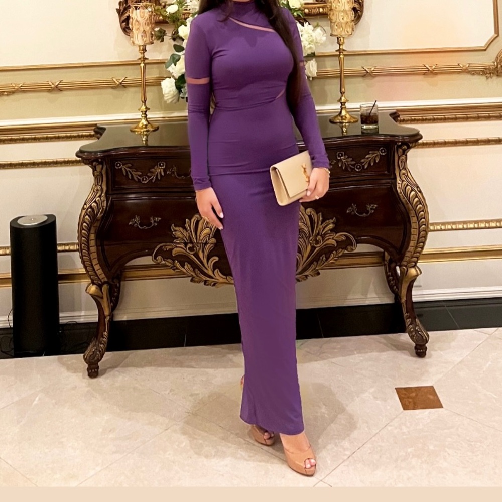 Purple Evening Dress